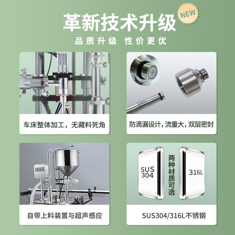 全自动单头膏体液体灌装机 化妆品膏霜乳液分装机 凝胶罐装机酱料图2