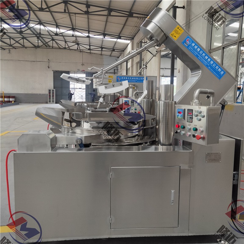 预制菜多爪炒锅 燃气6爪搅拌炒锅 1200燃气行星炒菜机隆迈机械图2