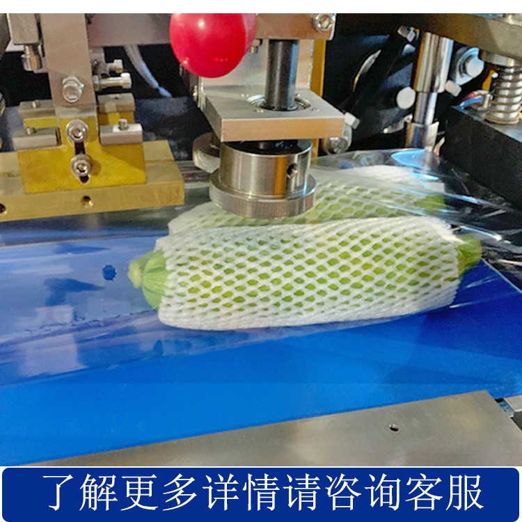 全自动枕式蔬菜包装机 生鲜青菜瓜果装袋打包机 超市叶菜包装设备图3