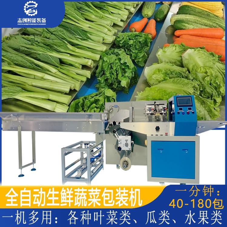 工厂现货全自动蔬菜包装机 豆芽胡萝卜香蕉套袋打包机 水果包装机