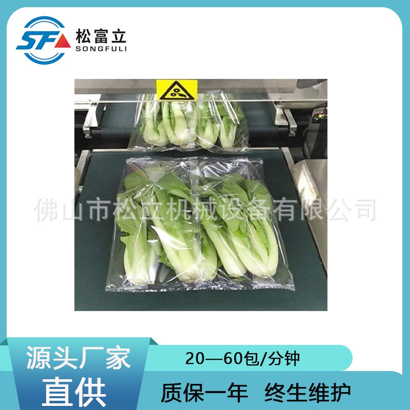 全自动伺服蔬菜包装机 自动感应袋长叶菜包装机 防止烫伤功能图3