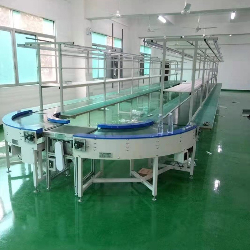 组装线羽绒服耳机小型加工生产线 玩具流水线吊灯架皮带线生产线图3