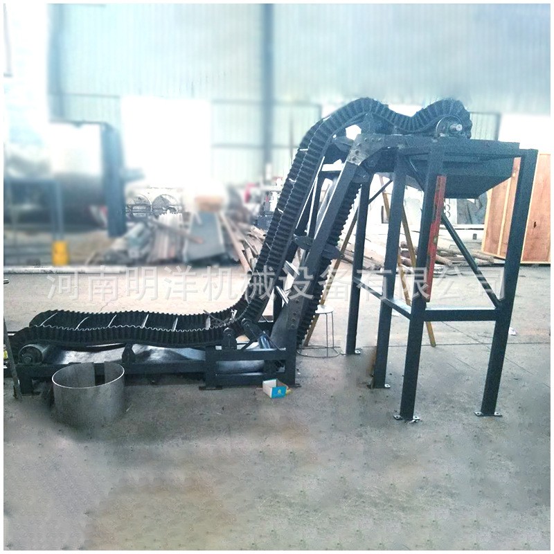 爬坡式大倾角皮带输送机全封闭式口罩输送设备 明洋机械图2