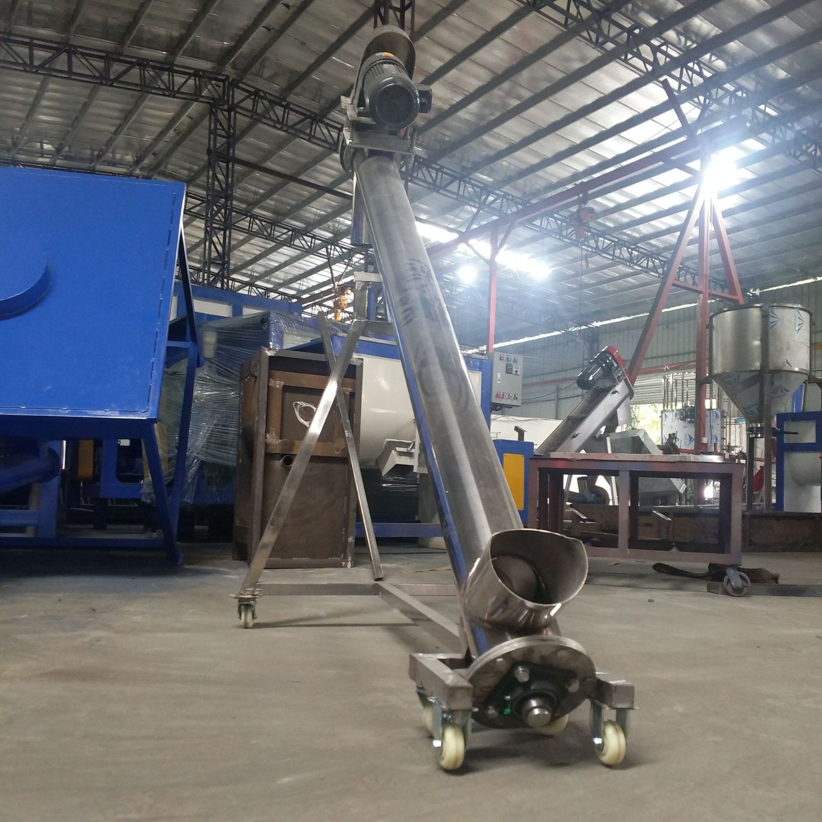 定做各长度159型提升机输送机设备 猪饲料鸡饲料上料 绞龙上料机图3