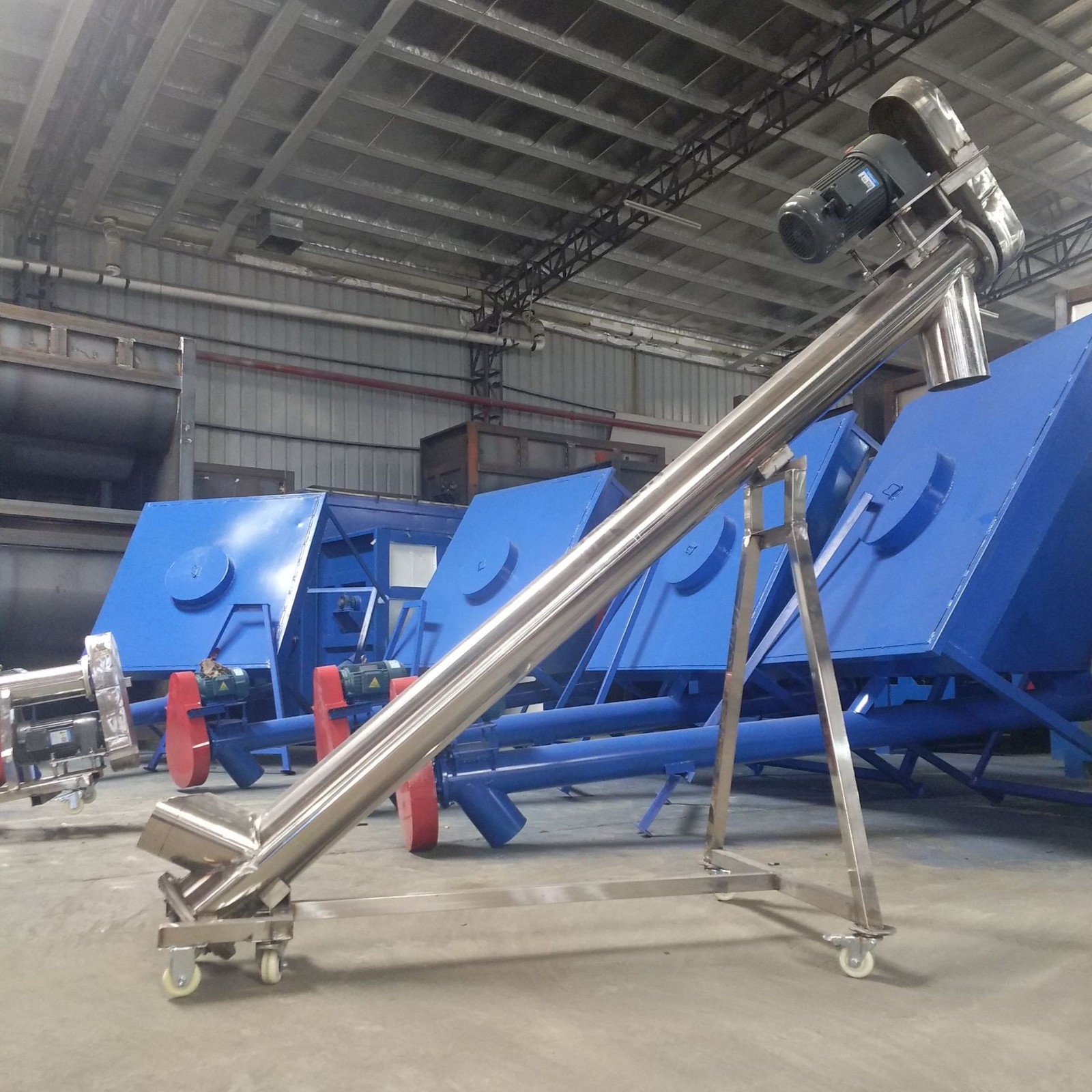 定做各长度159型提升机输送机设备 猪饲料鸡饲料上料 绞龙上料机图2