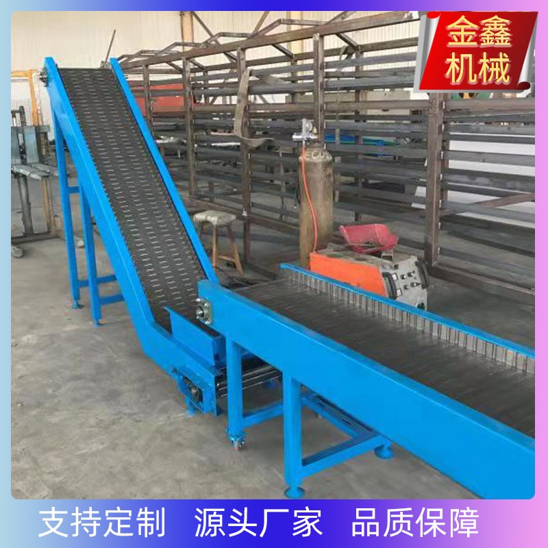 推荐不锈钢链板输送机耐高温食品网带传送带流水线重载板链输送带图2