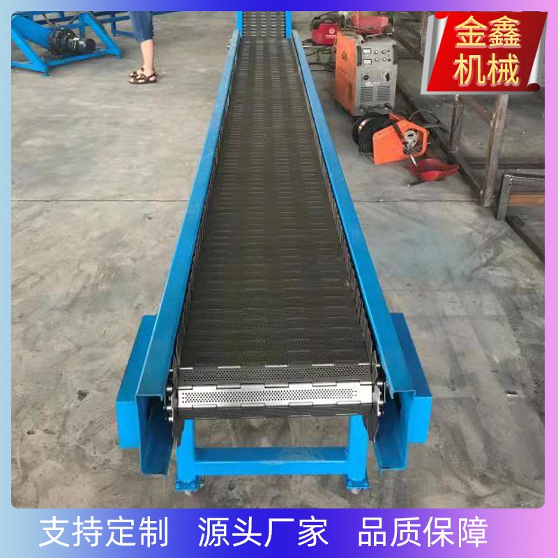 推荐不锈钢链板输送机耐高温食品网带传送带流水线重载板链输送带图3