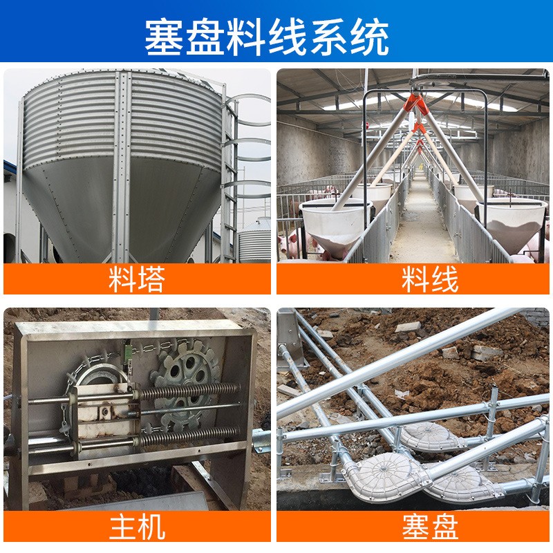 猪场养殖设备料塔料线料仓镀锌板料塔储料罐鸡场料线自动供料系统图3