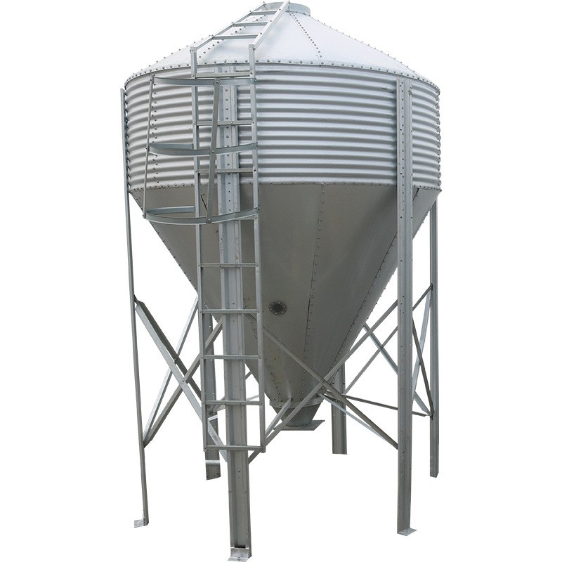 猪场养殖设备料塔料线料仓镀锌板料塔储料罐鸡场料线自动供料系统图5