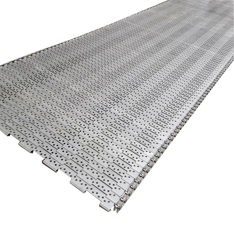 铝件传动链板 食品级饼干隧道炉烘干板链 304不锈钢冲孔传送链板图5