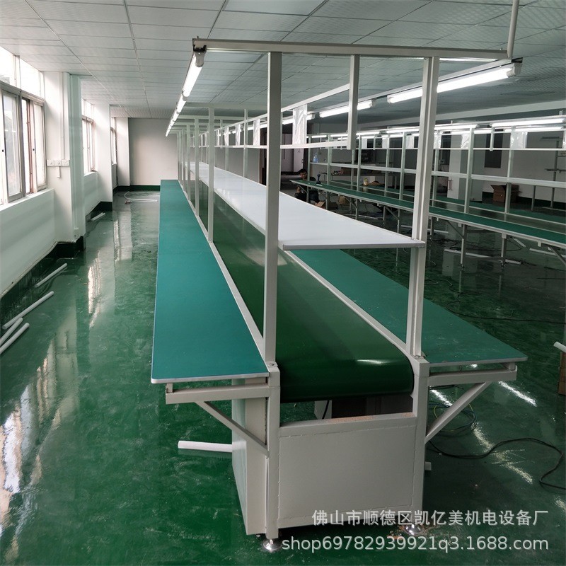 小型食品输送机皮带流水线环形180°度转弯机家私电器装配生产线图4