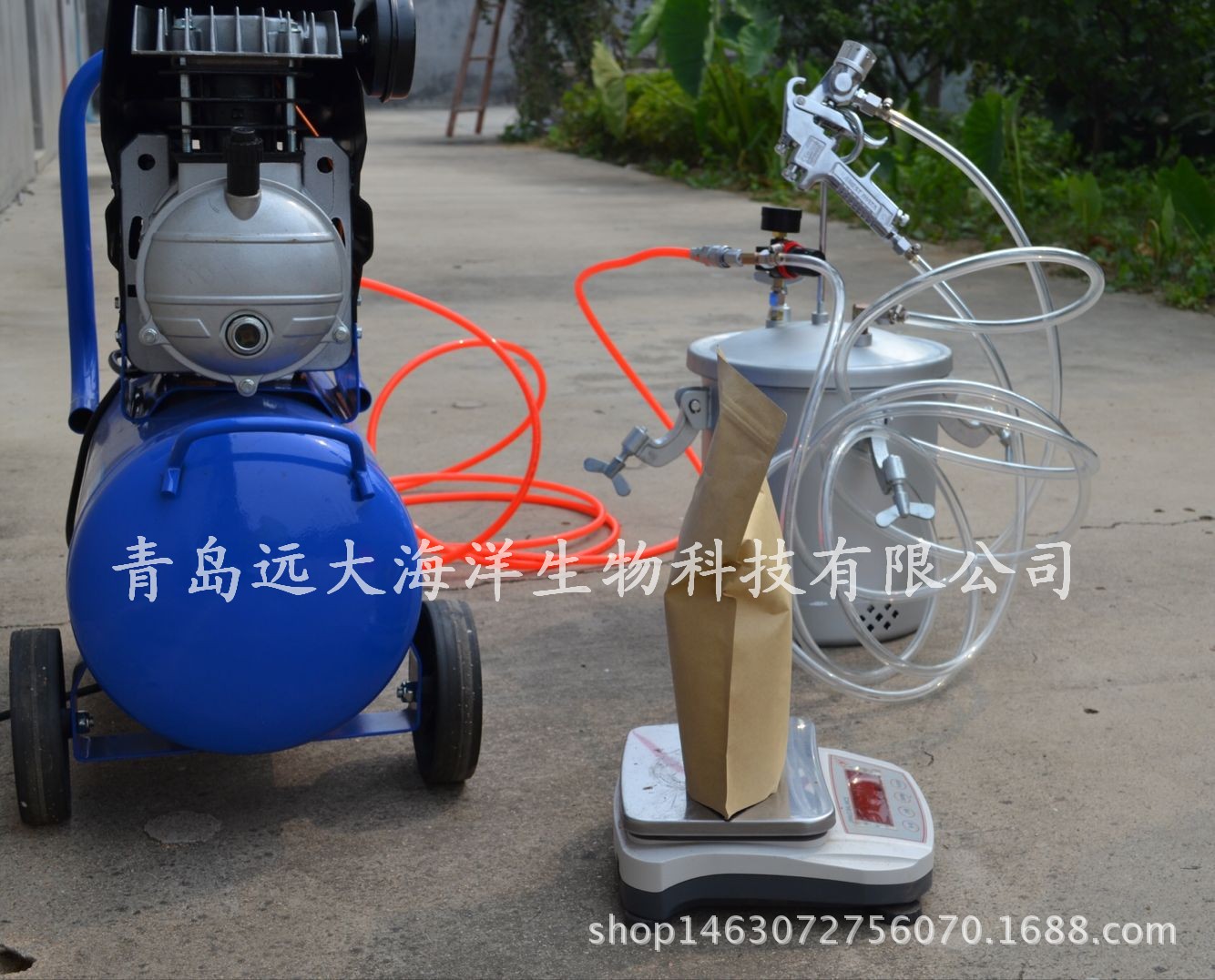 厂家直销 水产养殖专用药饵枪 藻胶粘合剂喷枪 欢迎选购图3