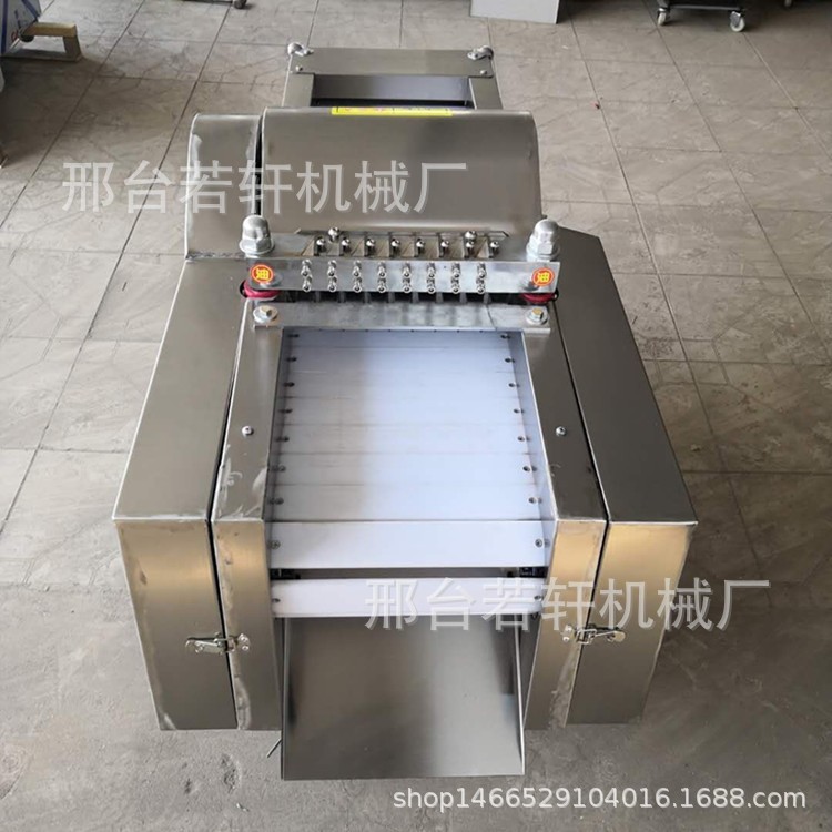 切鲜鸡块机全自动多功能剁鸡鸭鹅块机小型切排骨机二次成型切块机