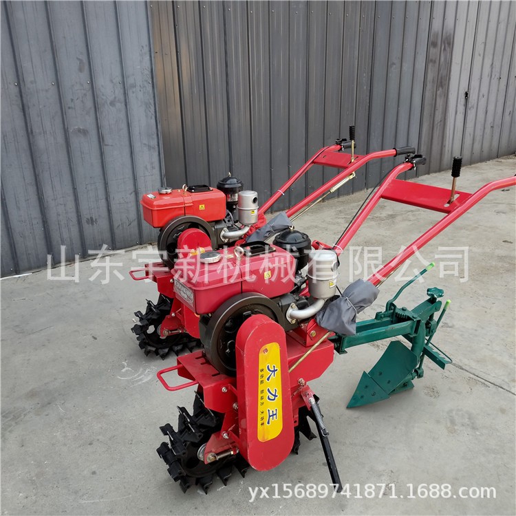 小型坡地履带犁田机 履带式手扶犁地机 链轨式微耕机图4