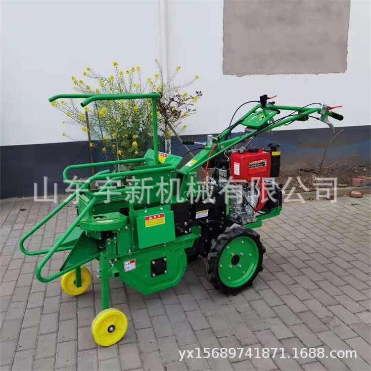 玉米秸秆割倒机 手扶玉米收割机 扒皮玉米掰棒子收割机图2