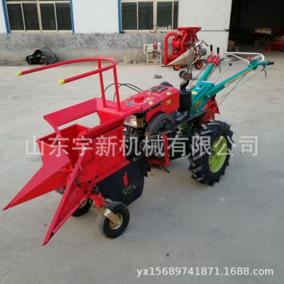 玉米秸秆割倒机 手扶玉米收割机 扒皮玉米掰棒子收割机