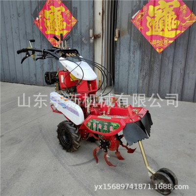 大葱育苗移栽开沟机 葱行自走式培土机 辣椒小型起垄机