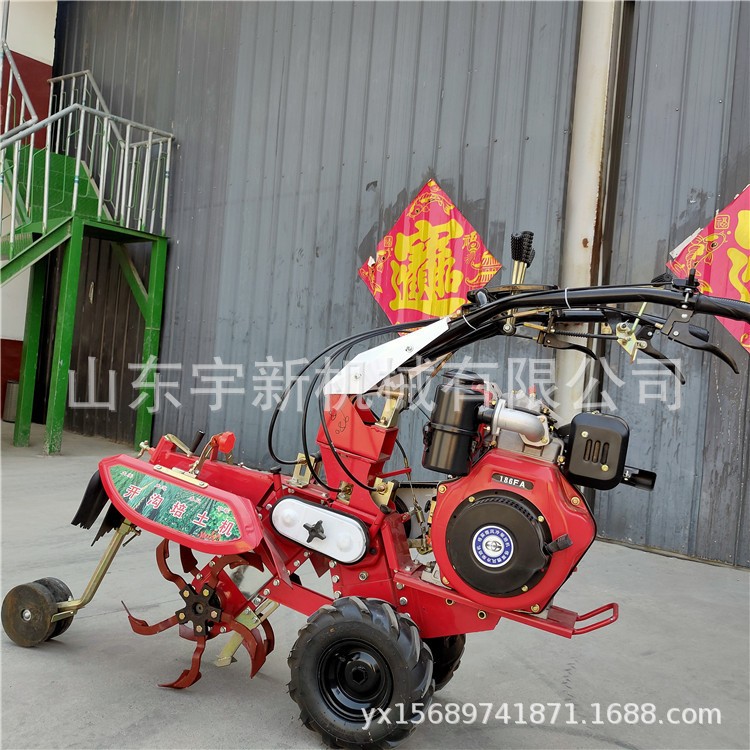 大葱育苗移栽开沟机 葱行自走式培土机 辣椒小型起垄机图2