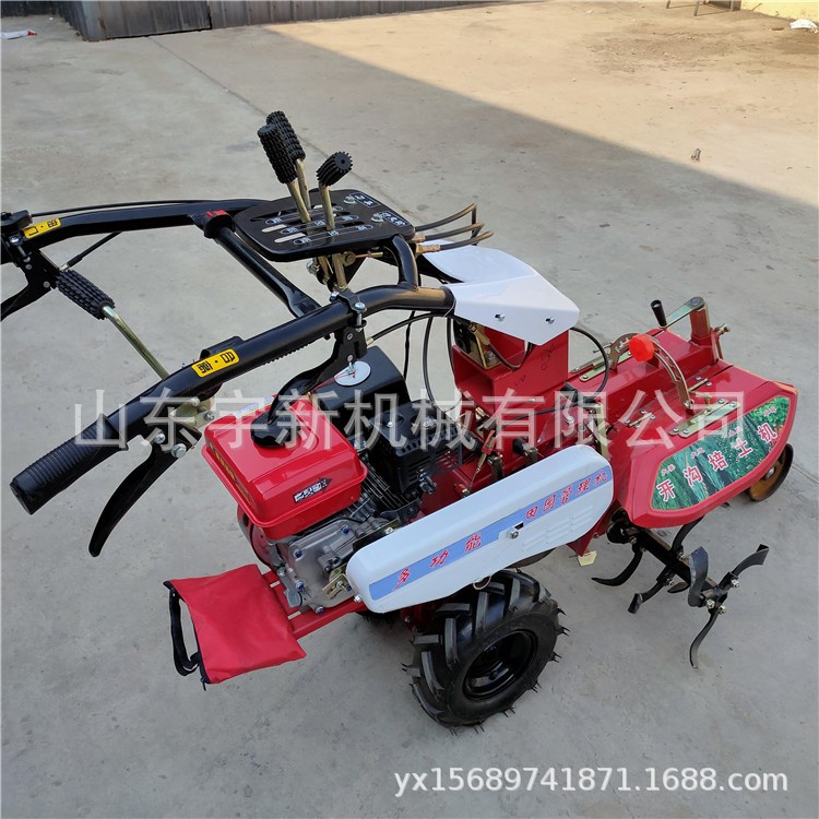 大葱育苗移栽开沟机 葱行自走式培土机 辣椒小型起垄机图3