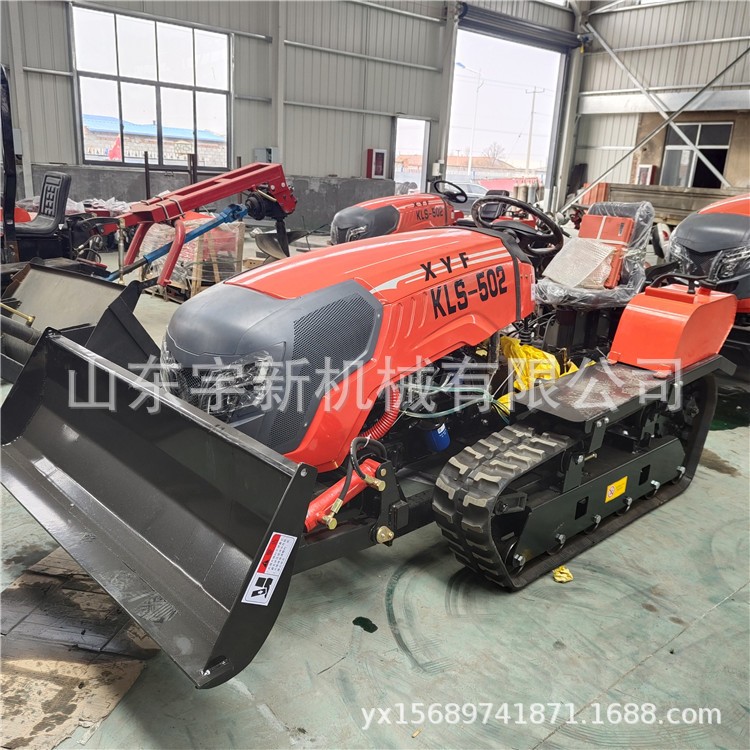 丘陵开沟耕地机 50马力履带式拖拉机 80马力水旱两用图3