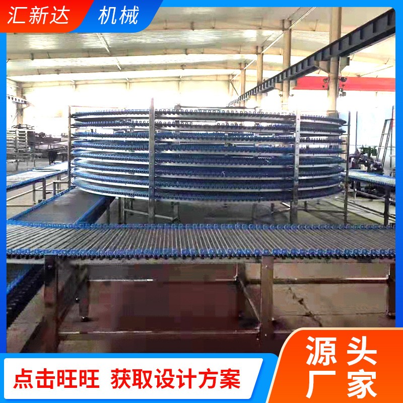 螺旋速冻输送机食品面包加工晾干不锈钢输送塔食品海鲜速冻螺旋塔图3