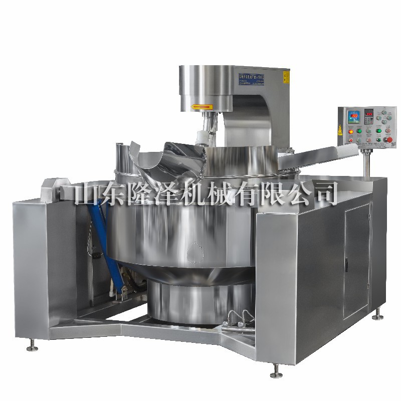 全自动火锅炒料机 大型燃气酱料炒锅 隆泽行星搅拌底料炒制设备图5