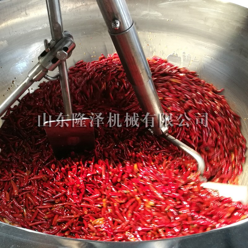 全自动辣椒酱料炒锅 电磁辣椒酱炒制设备 燃气行星炒酱机器图3