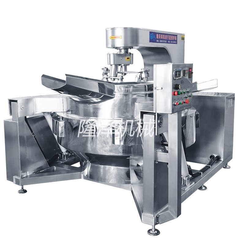 全自动辣椒酱料炒锅 电磁辣椒酱炒制设备 燃气行星炒酱机器图5