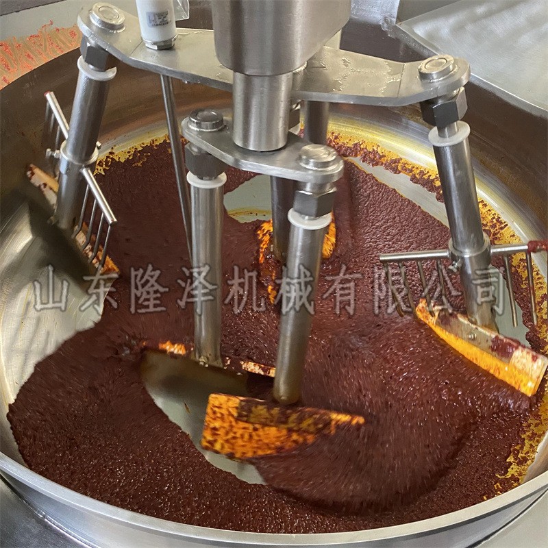 行星搅拌炒锅不锈钢 全自动酱料炒锅 火锅炒料机自动控温图2