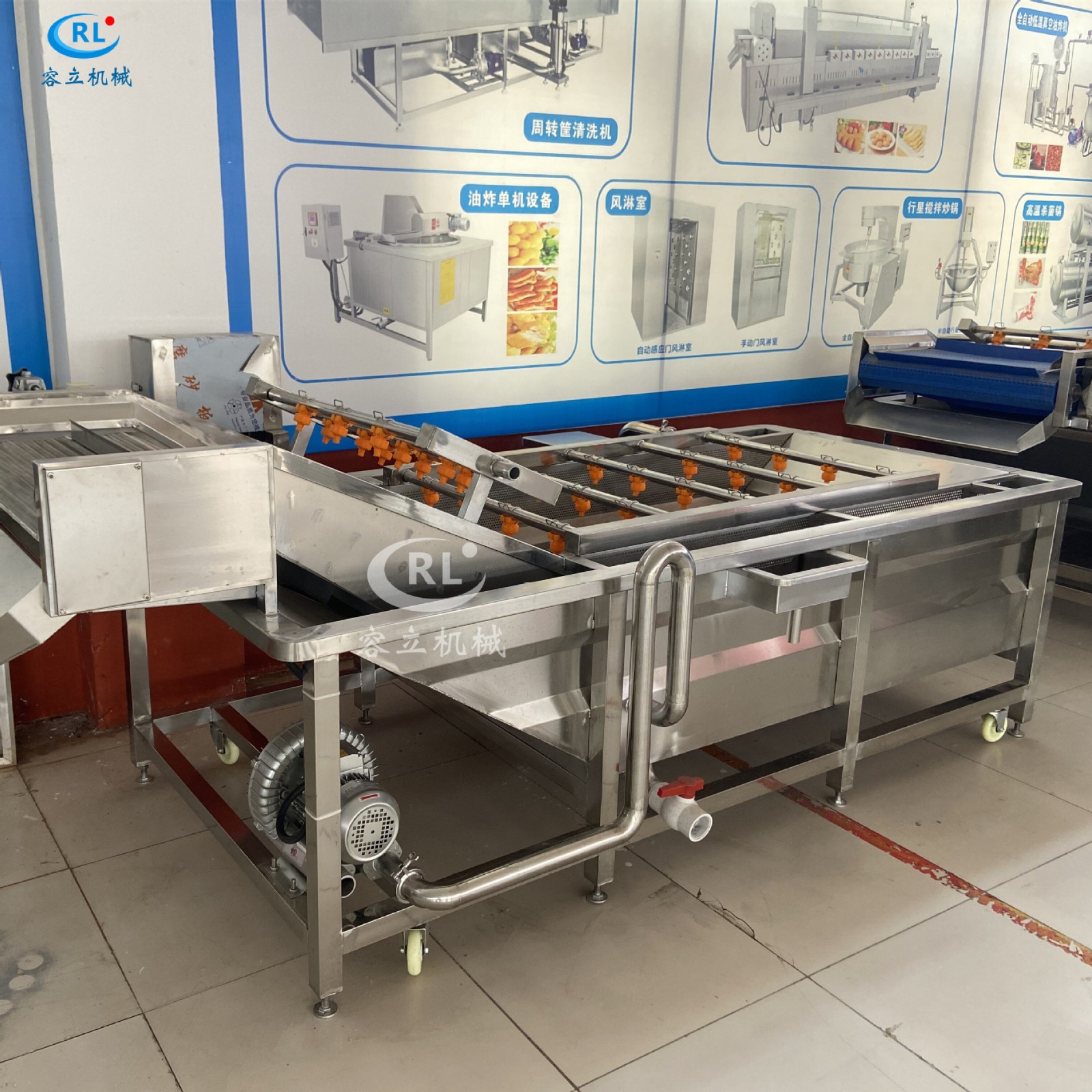 现货毛刷清洗机 辊刷式土豆胡萝卜清洗去泥机 全自动红薯清洗机图5