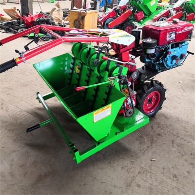 多行大蒜点播机 商用大蒜播种机种植机 手扶式大蒜种植机械