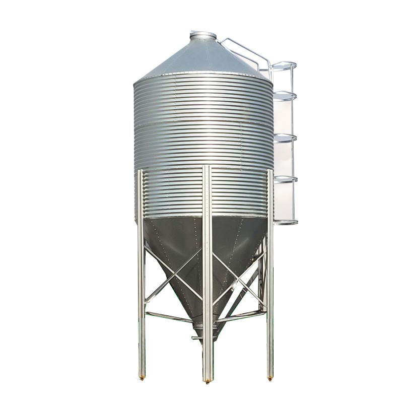养猪用自动喂料料塔 3吨15吨30吨全自动料仓 猪用养殖镀锌料塔图5