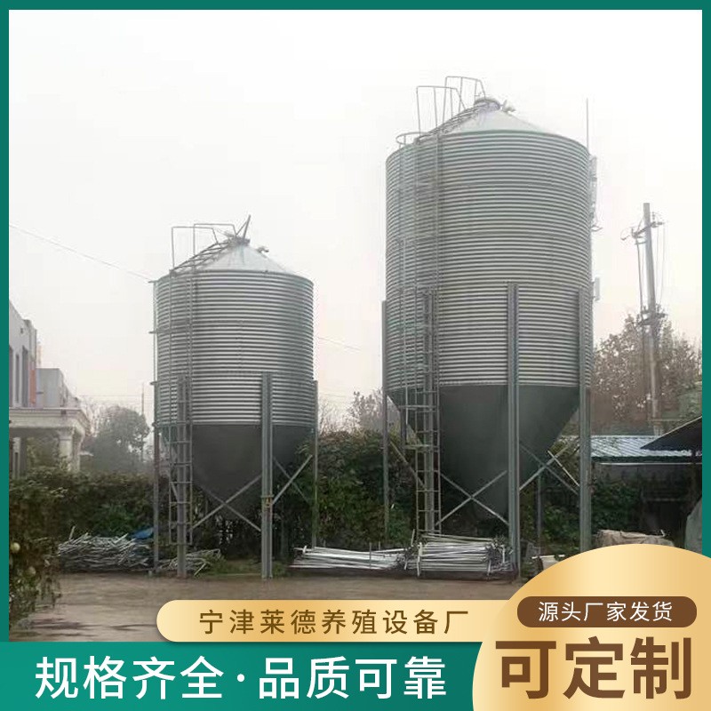 养猪用自动喂料料塔 3吨15吨30吨全自动料仓 猪用养殖镀锌料塔图2