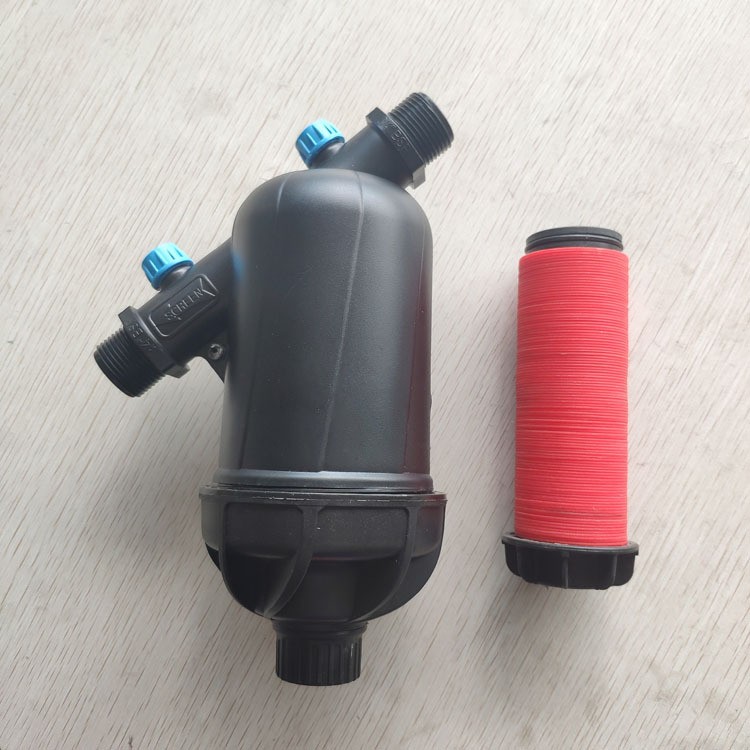 6分1寸农业灌溉叠片过滤器DN20 DN25 外螺纹Y型塑料灌溉过滤器图4