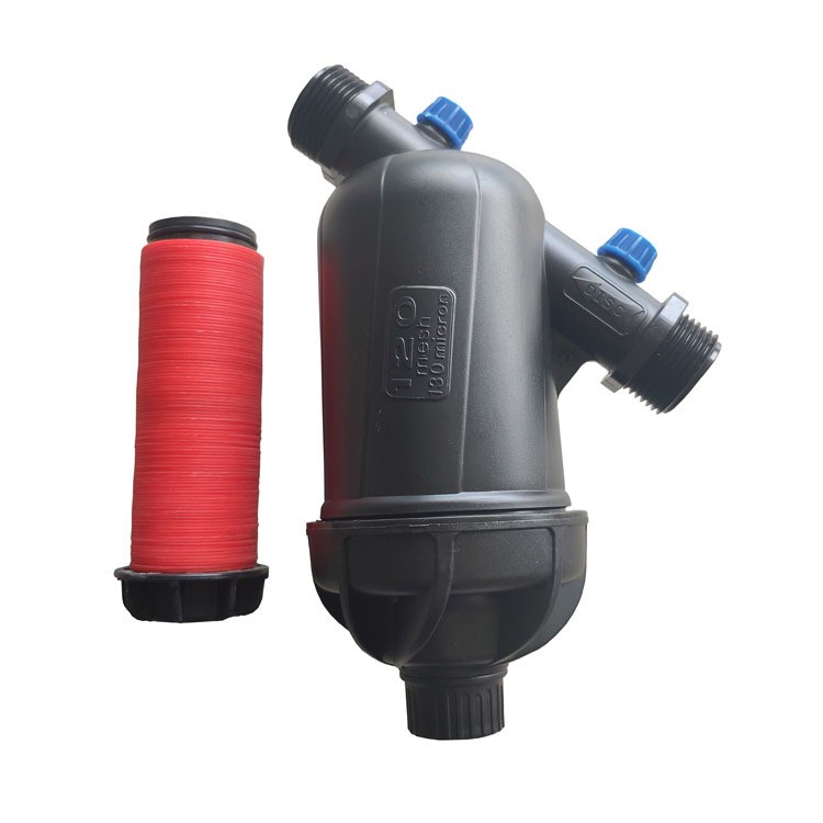 6分1寸农业灌溉叠片过滤器DN20 DN25 外螺纹Y型塑料灌溉过滤器图5