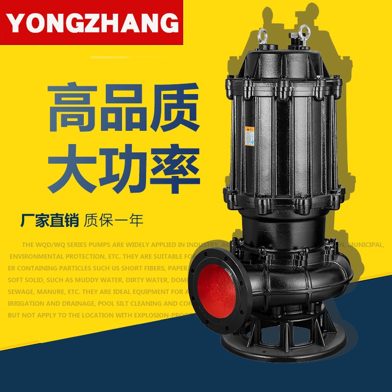 WQ大口径潜水排污泵大功率4-6极电机工程配套污水处理自耦装置图2