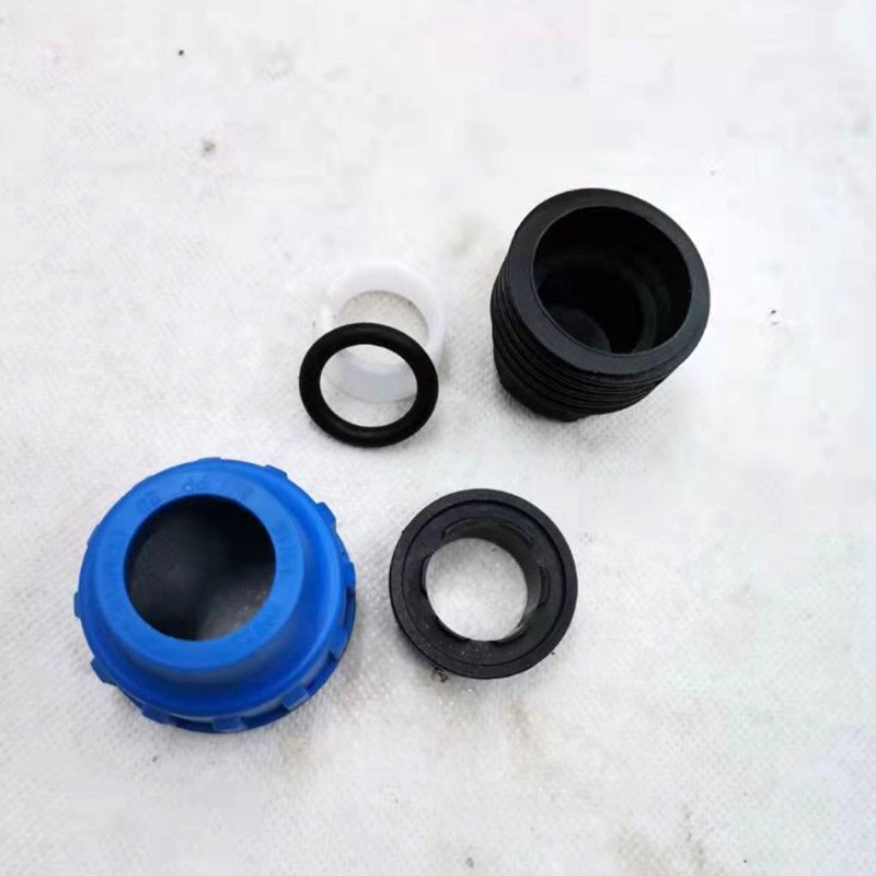 快接外联堵头 20 25 32 40 50 63pe管帽尾堵免热熔活结堵头螺纹帽图2