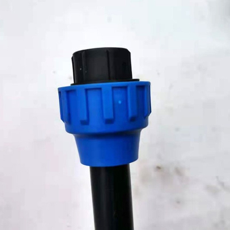 快接外联堵头 20 25 32 40 50 63pe管帽尾堵免热熔活结堵头螺纹帽图4