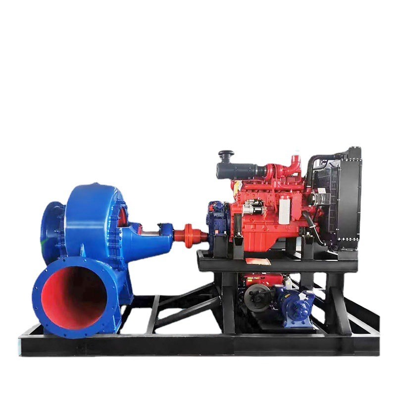 卧式混流泵柴油机大型抽水机配柴油机大流量农用灌溉泵10寸排涝泵图5