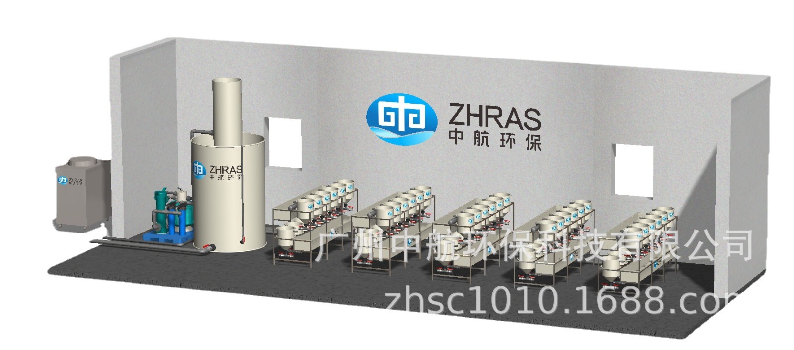 水族渔业水产设备全套循环水养殖系统高产量室内养殖鲶鱼设备图4