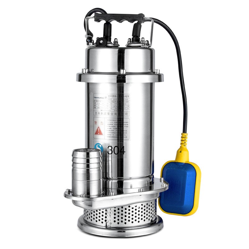 750W食品卫生级防耐腐蚀酸碱304井用清水潜水电泵全不锈钢潜水泵图4