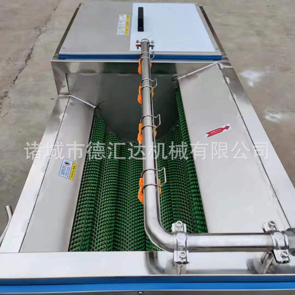 U型毛辊清洗机 猪头猪蹄清洗机 毛辊清洗去皮机 九辊毛刷清洗机图2