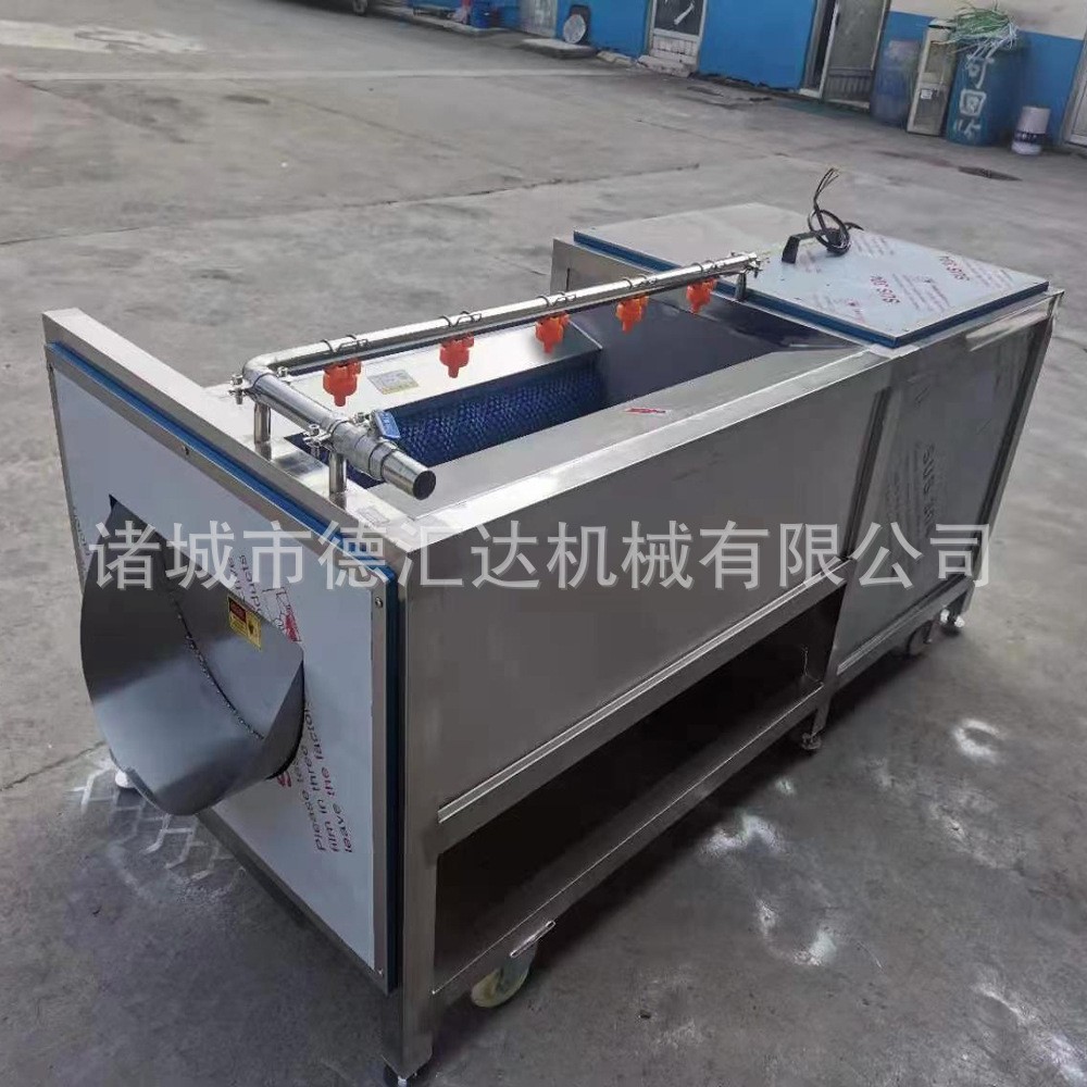 U型毛辊清洗机 猪头猪蹄清洗机 毛辊清洗去皮机 九辊毛刷清洗机图5