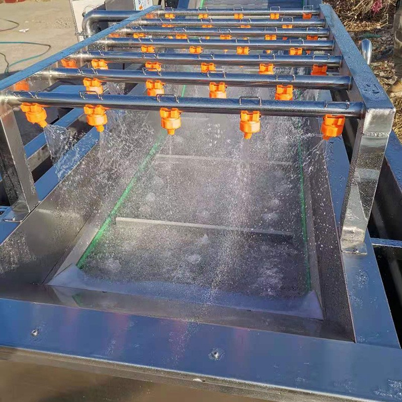 厂家果蔬清洗机 大枣辣椒气泡喷淋清洗机 洗菜机气泡清洗机图1