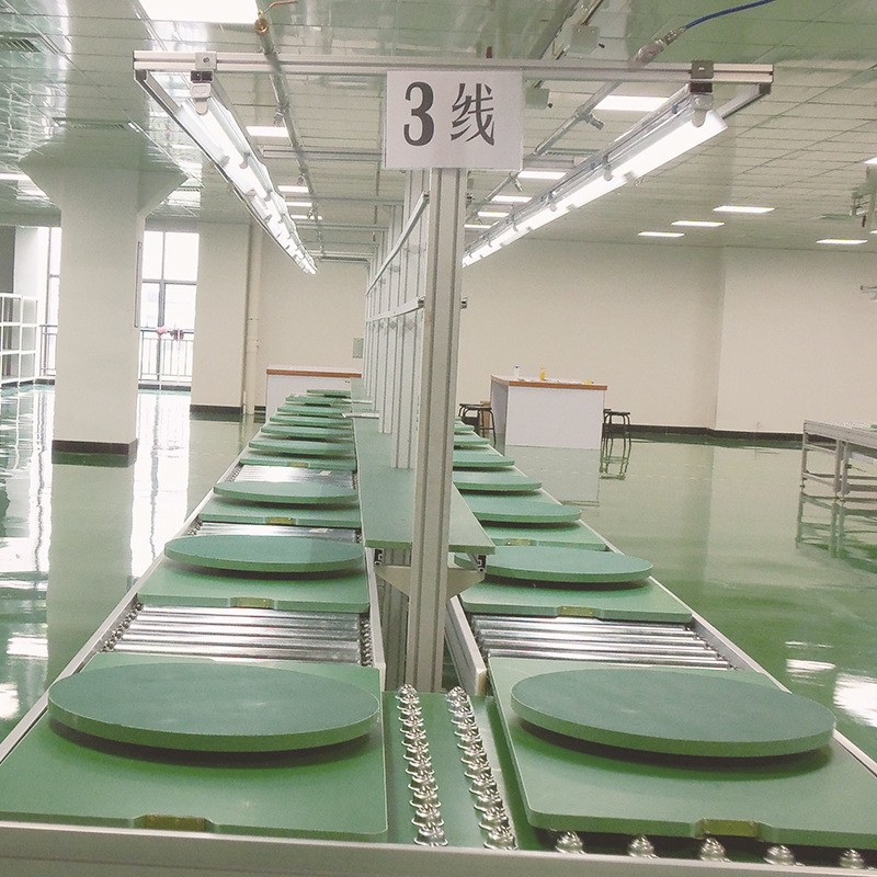 定制灯具倍速链组装配线车间防静电组装流水线自动化工装板输送线图5