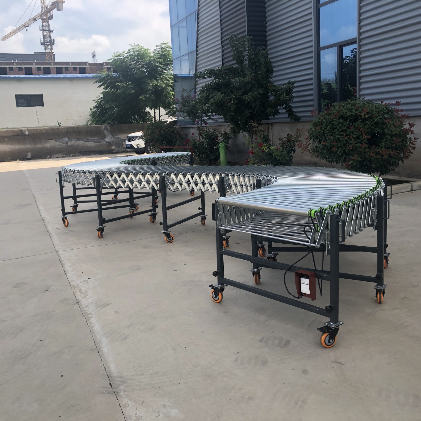 动力滚筒输送机 卸车装车助手输送带滚筒输送线装卸货神器图5