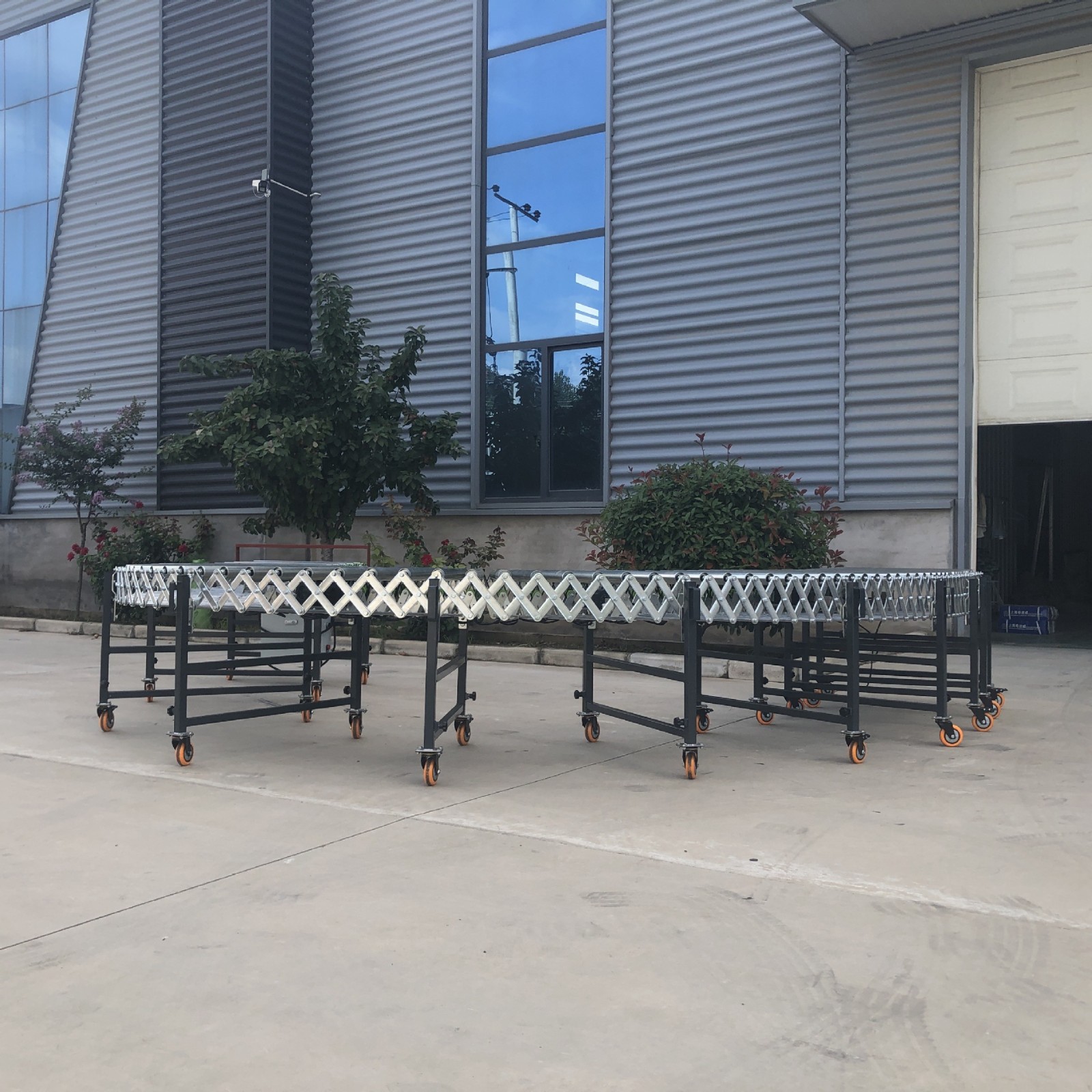 输送带输送机 动力不锈钢滚筒输送机快递伸缩线 不锈钢滚筒输送线图4