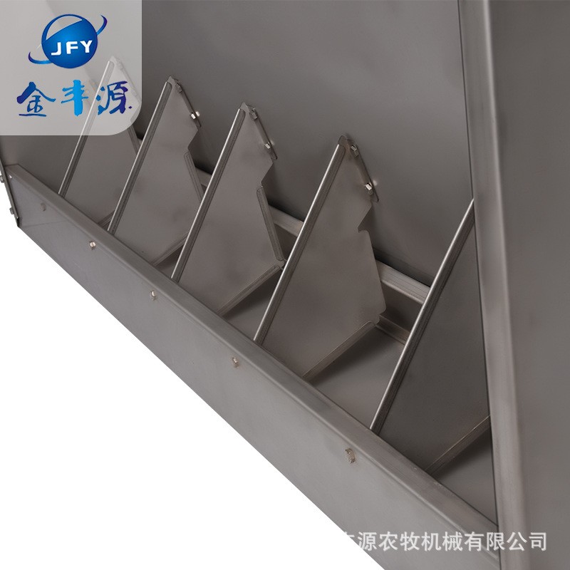 猪用不锈钢双面料槽大猪槽育肥猪食槽保育猪采食槽单面保育育肥槽图4