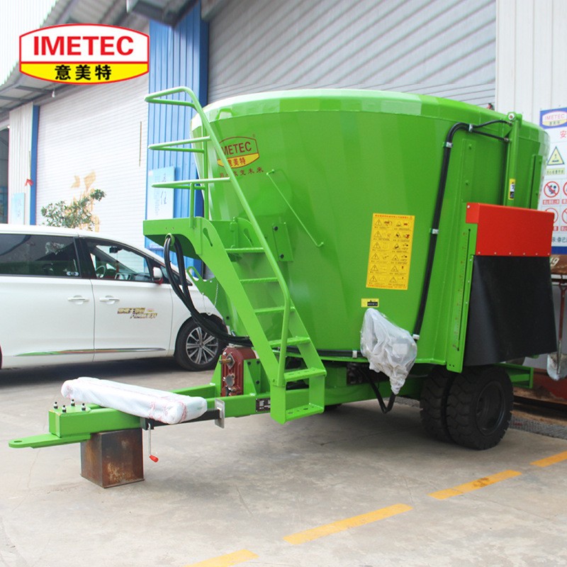 立式牵引搅拌机 立式tmr饲料混合机 牵引式饲料粉碎搅拌机图2