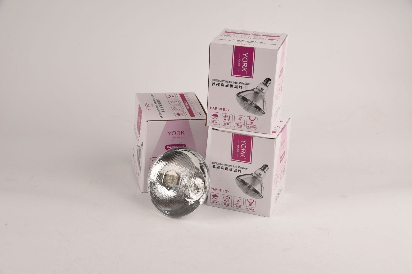 约克农牧仔猪用保温灯麻面加厚防水防爆取暖灯泡图3